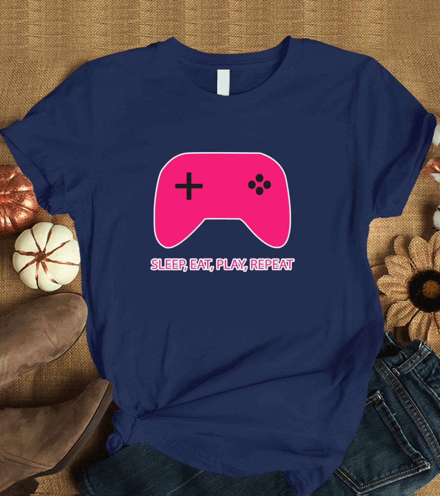 Sleep Eat Play Repeat Gamers T-Shirt