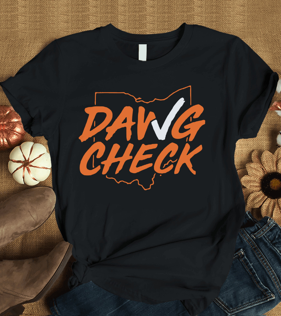 Dawg Check Cleveland Brown Ohio Football T-Shirt