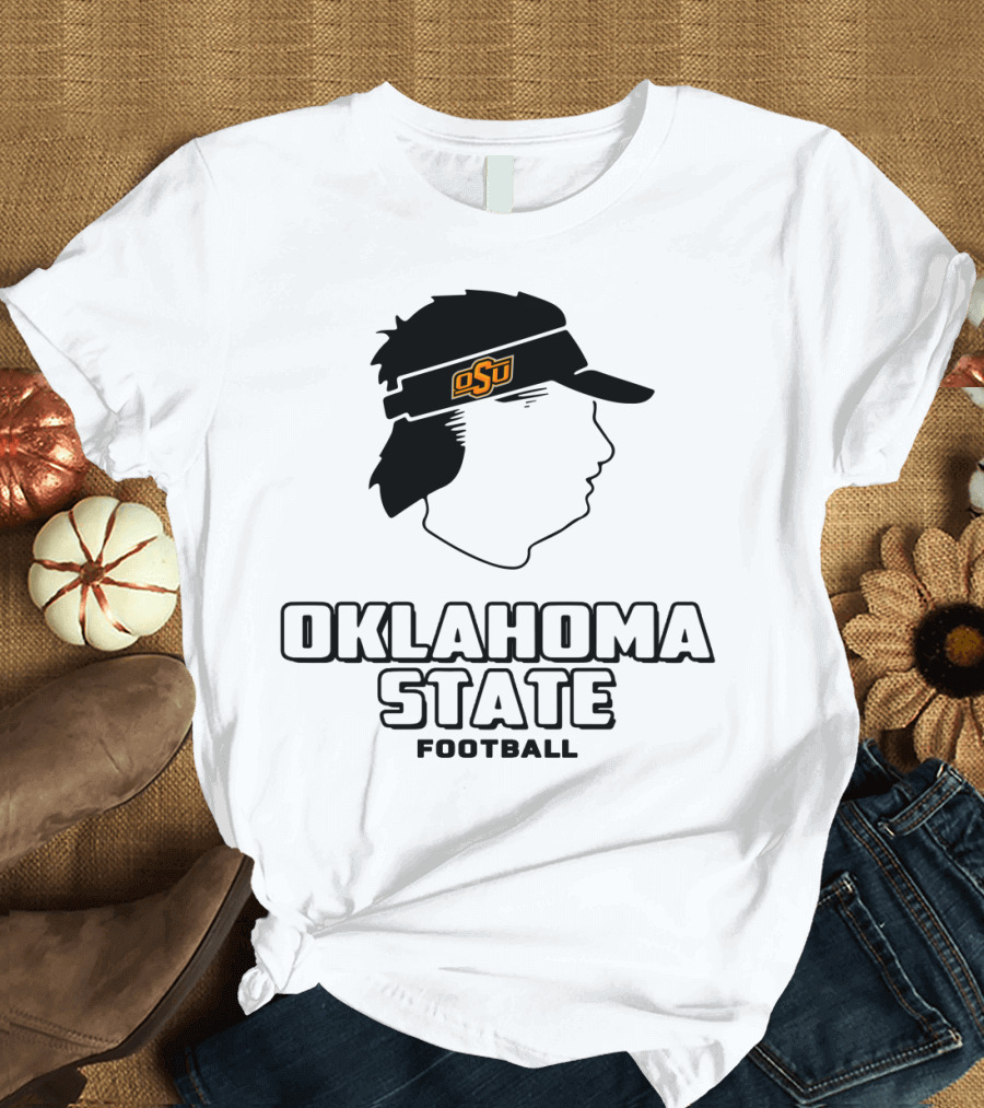 Oklahoma State OSU Head Visor Football T-Shirt