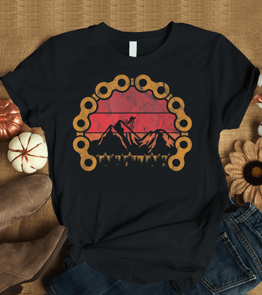 Mountain Bike MTB Biker Downhill Cycling Adventure in Mountains T-Shirt