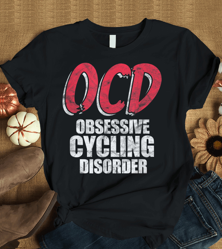 OCD Obsessive Cycling Disorder Funny Bike Cycling Biking Basic T-Shirt