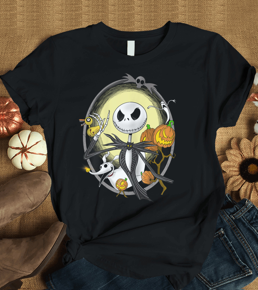 Jack Skellington Halloween Best with Zero and Pumpkins T-Shirt