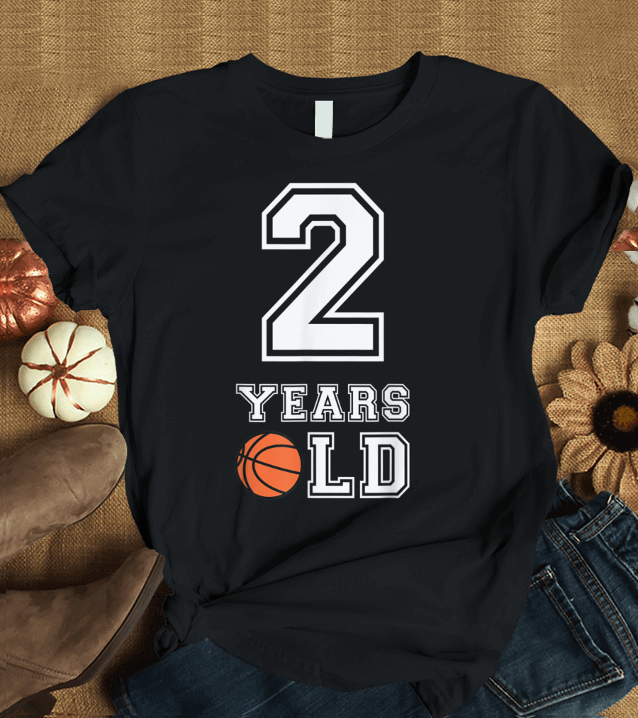 2 Years Old Basketball Birthday Boys Sports T-Shirt