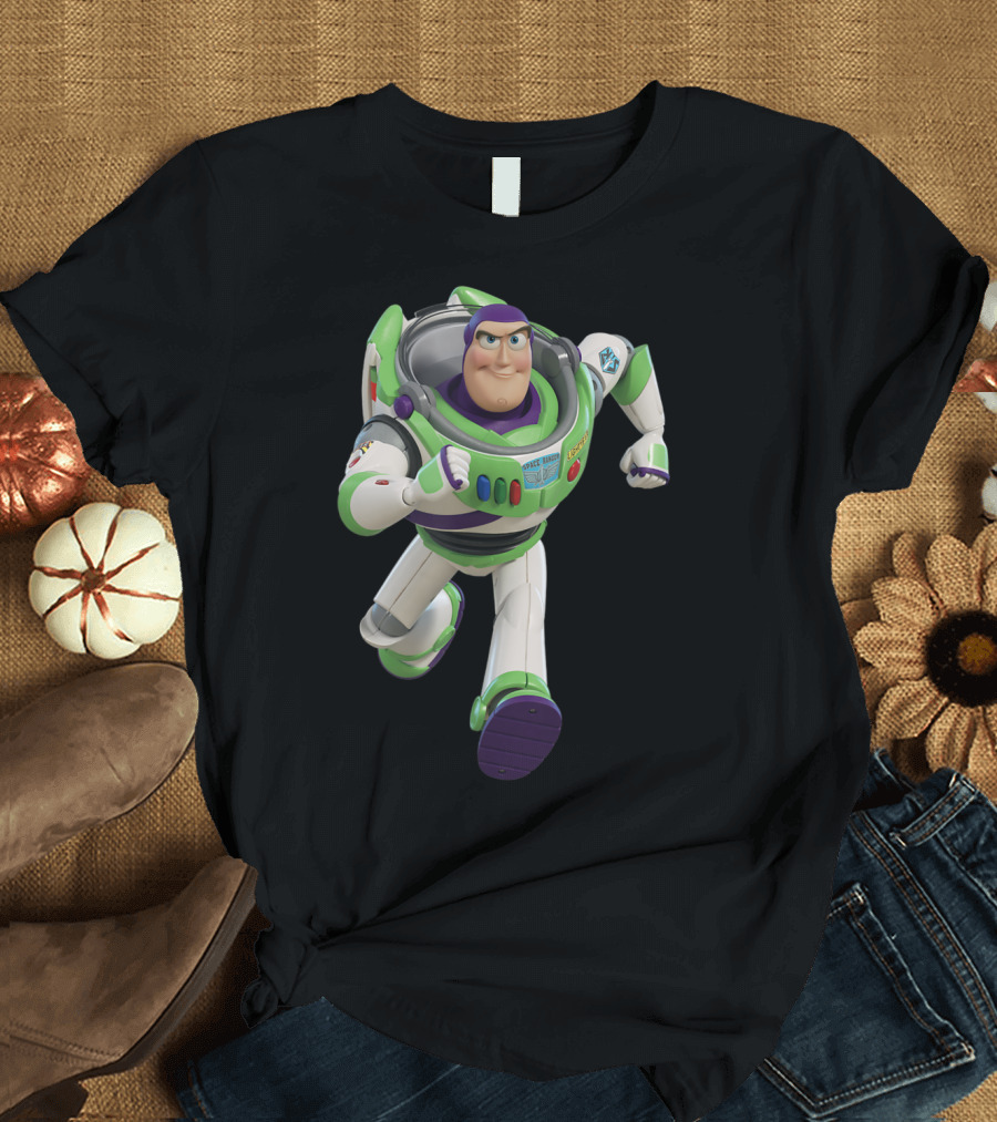 Buzz Lightyear Toy Story 4 Disney Pixar Character Action Pose T-Shirt