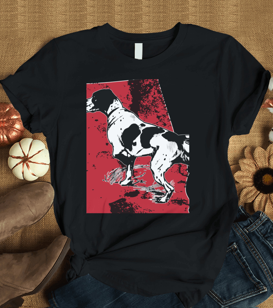 Alabama Coon Hunting Dog Distressed Red State T-Shirt