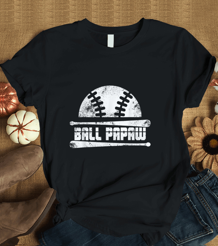 Ball Papaw Softball Baseball Vintage T-Shirt