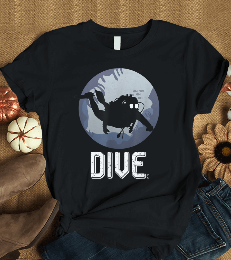 Dive Into the Deep Sea Scuba Diving Adventure T-Shirt