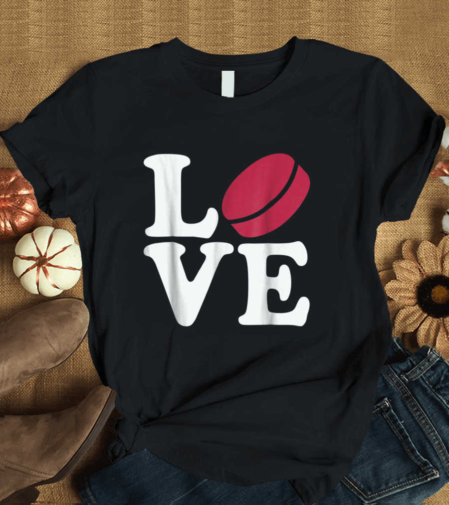 Love with Hockey Puck T-Shirt