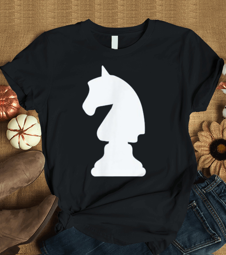 Knight Chess Piece Symbol Chessboard Fit Strategy T-Shirt