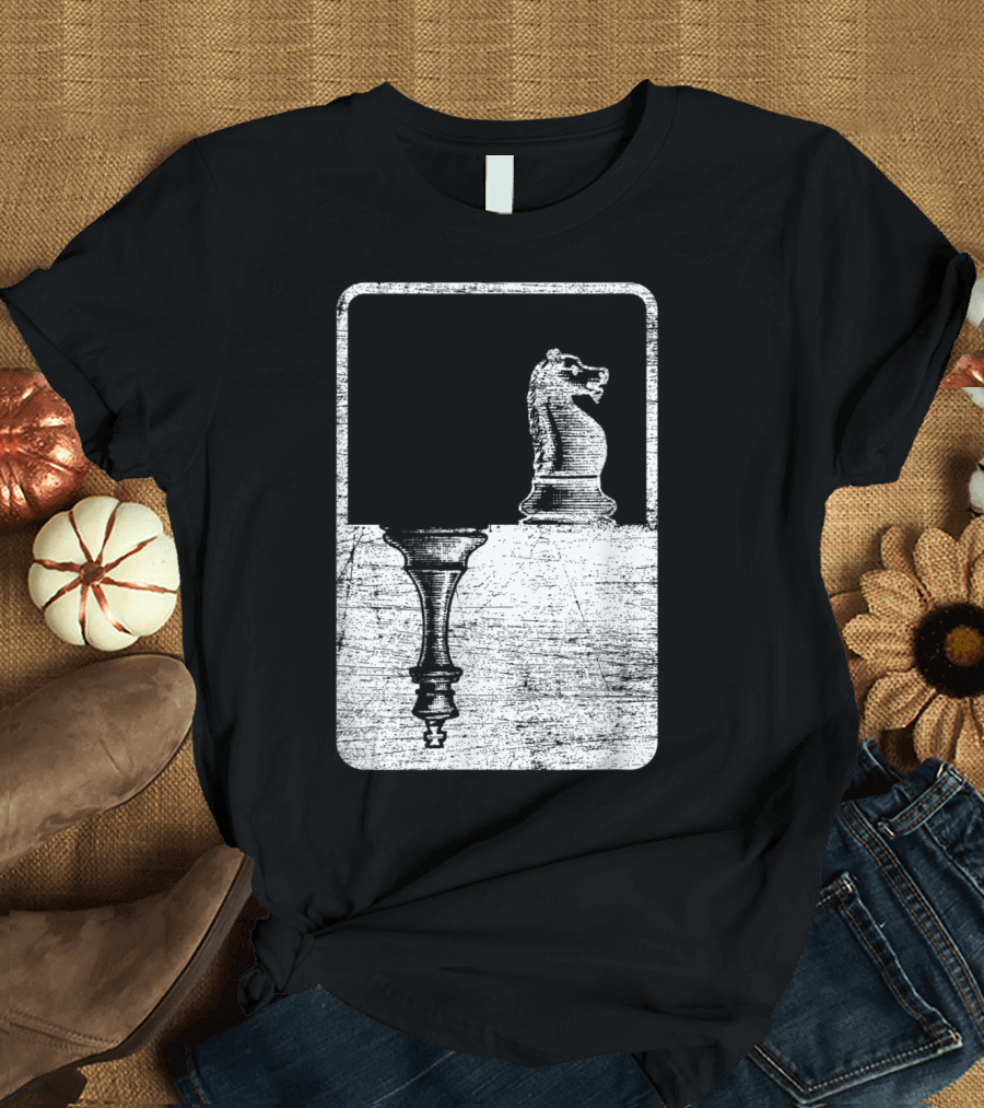 Chess Knight Pawn Reflection lfN8A T-Shirt