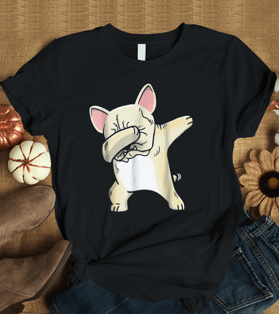 Frenchie Dabbing French Bulldog Playful Pose T-Shirt