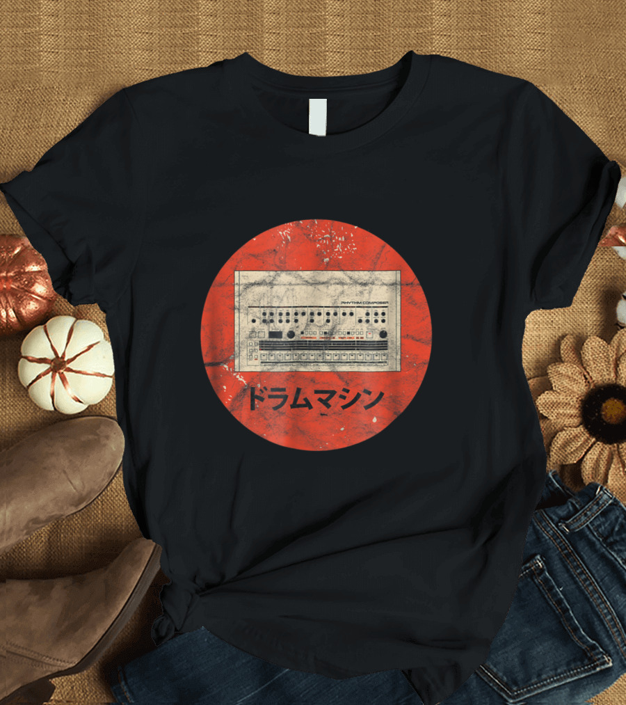 Rhythm Composer Drum Machine Analog Synth Techno Attack T-Shirt