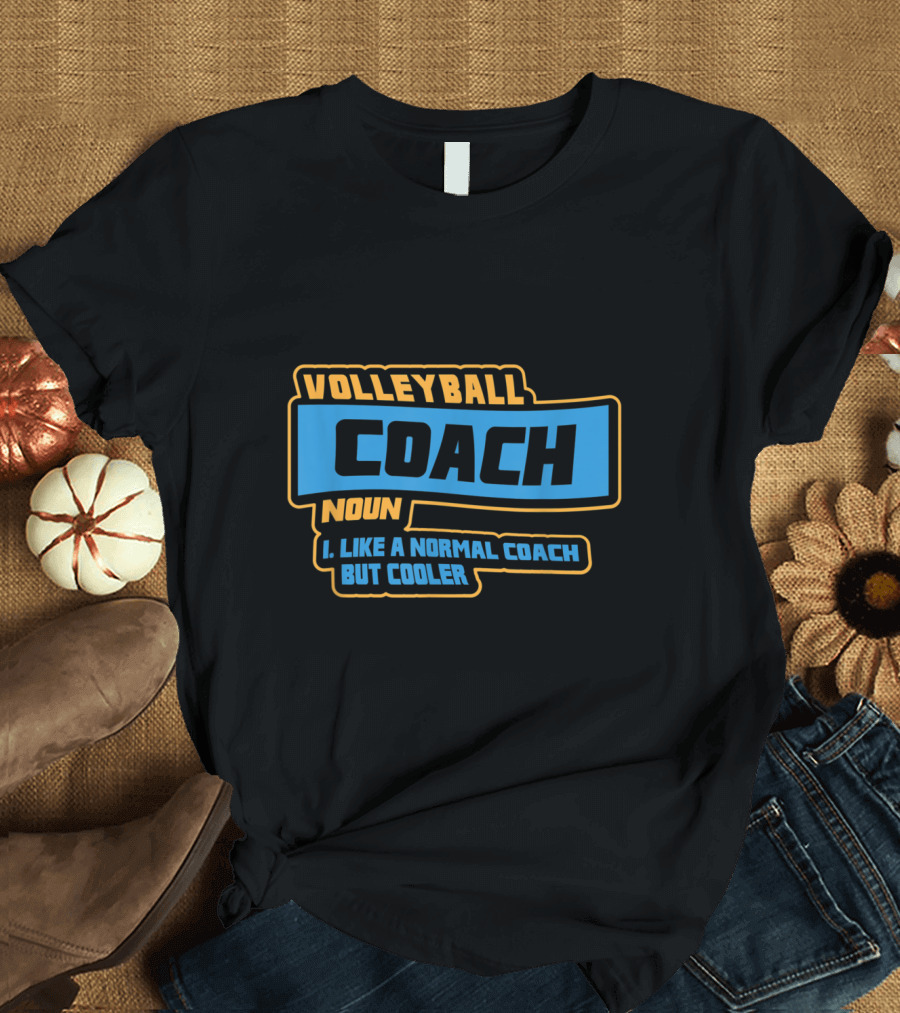 Volleyball Coach Noun Funny Like a Normal Coach But Cooler T-Shirt