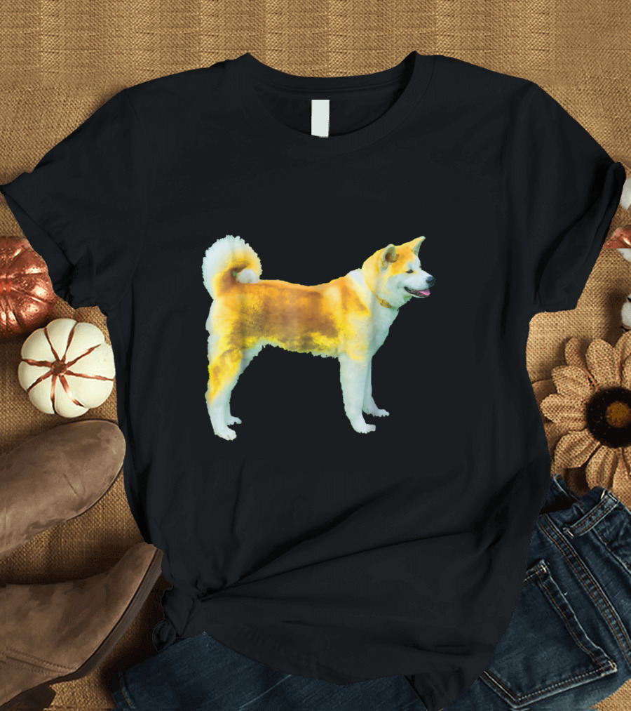 Akita Akita Dog Body Bright Watercolor T-Shirt