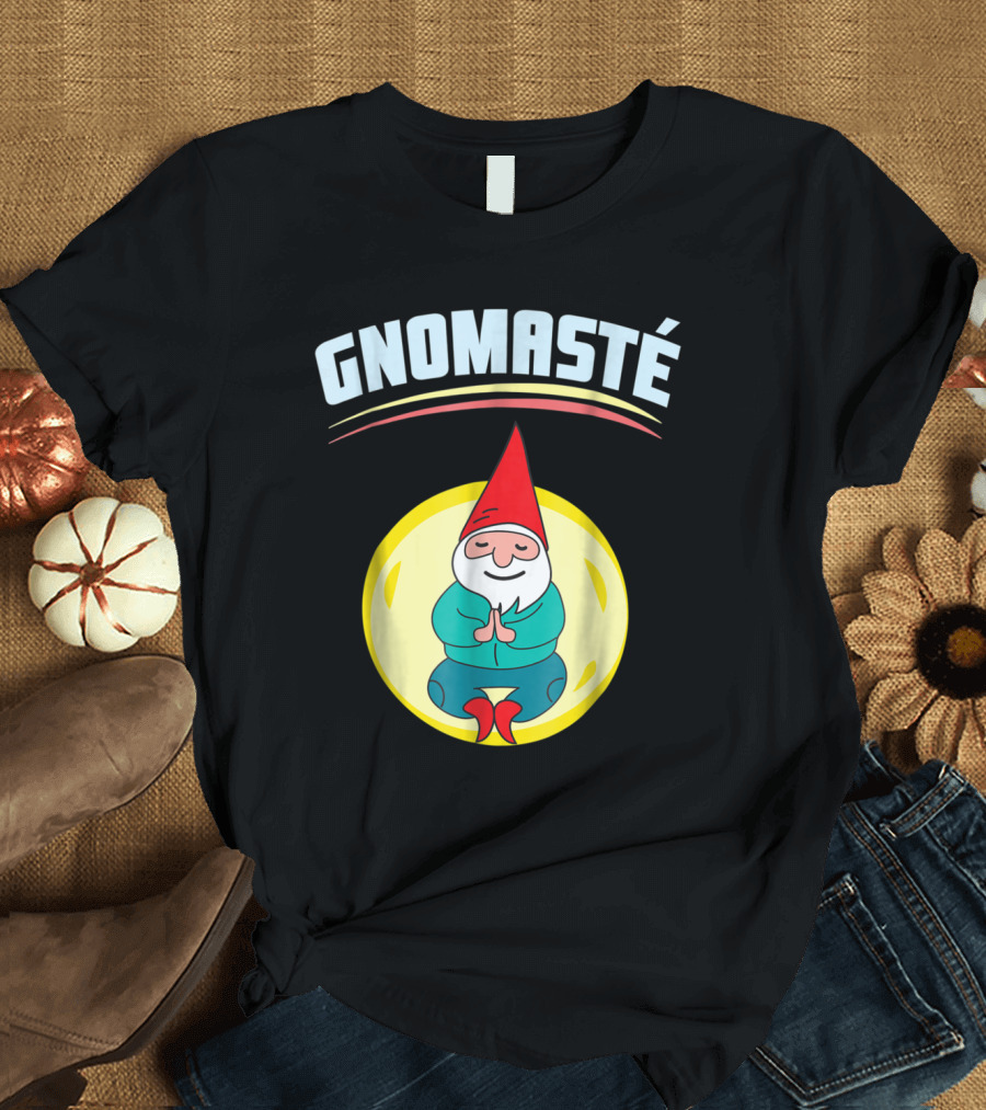 GnomastE Meditation Gnome Yoga Pose T-Shirt