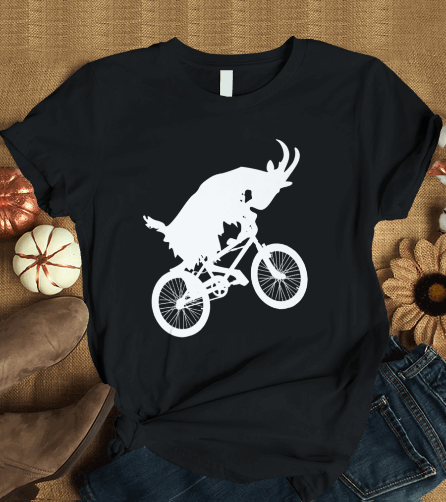 GOAT Mountain Bike Rider Silhouette Animal T-Shirt