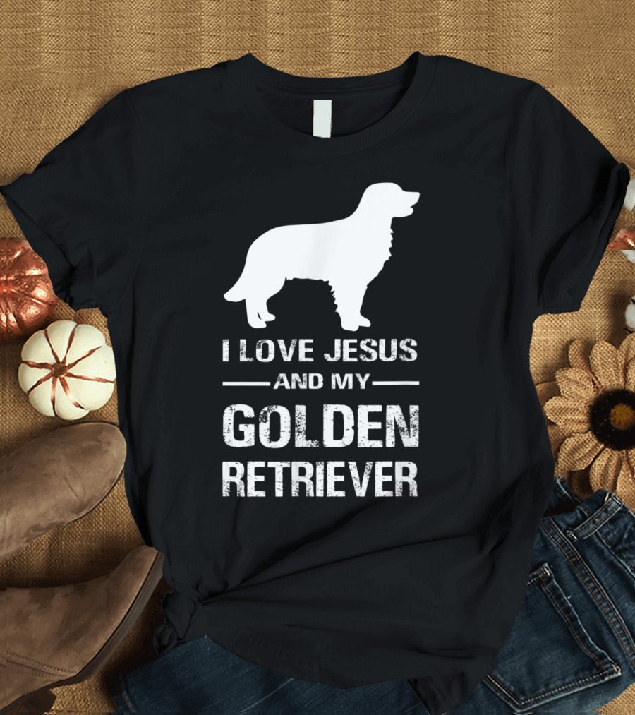 I Love Jesus and My Golden Retriever T-Shirt
