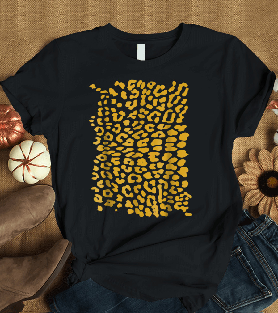 Gold Cheetah Print T-Shirt