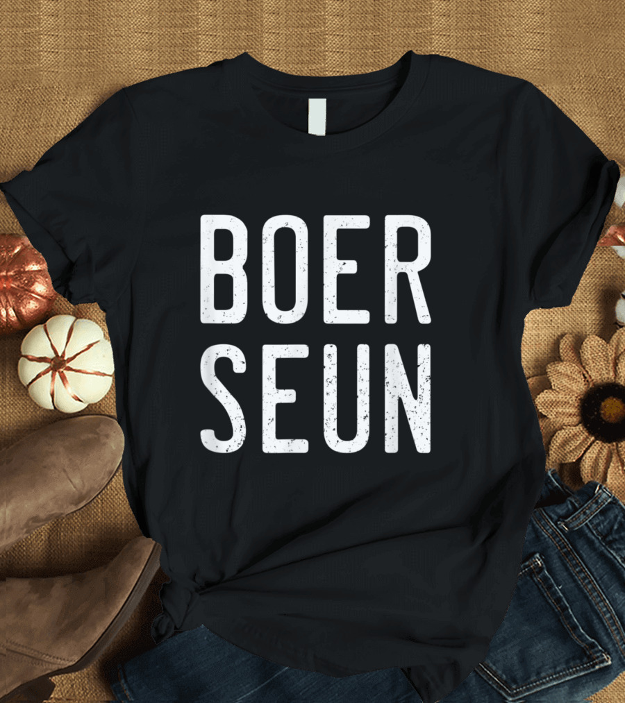 Boer Seun South Africa Funny Farmer Heritage T-Shirt