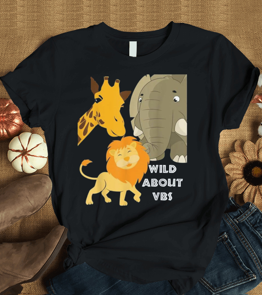 Wild About VBS Lion Giraffe Elephant Safari Adventure T-Shirt