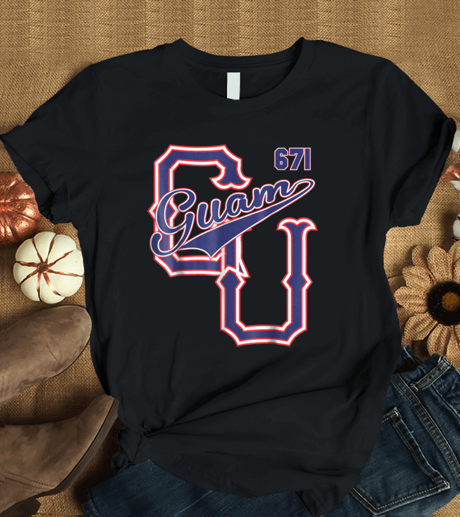 Guam 671 Chamorro Baseball Style Guama T-Shirt