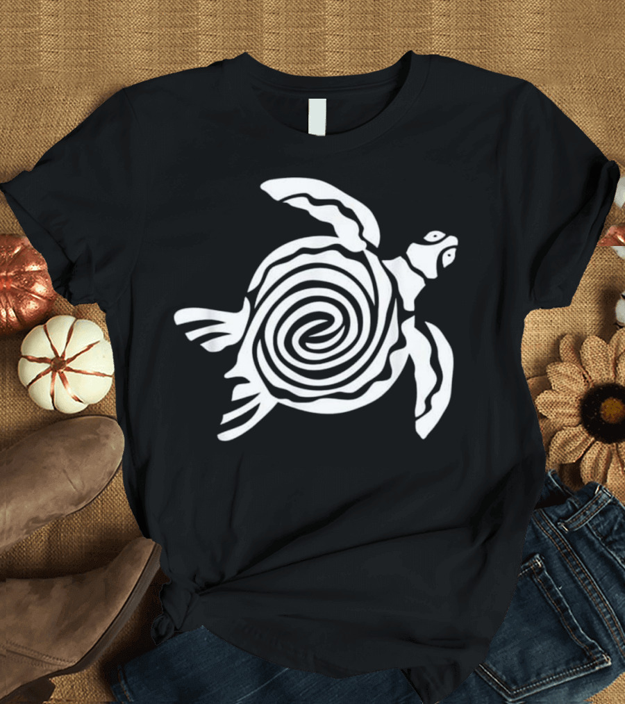 Tribal Turtle Spiral Hippie T-Shirt