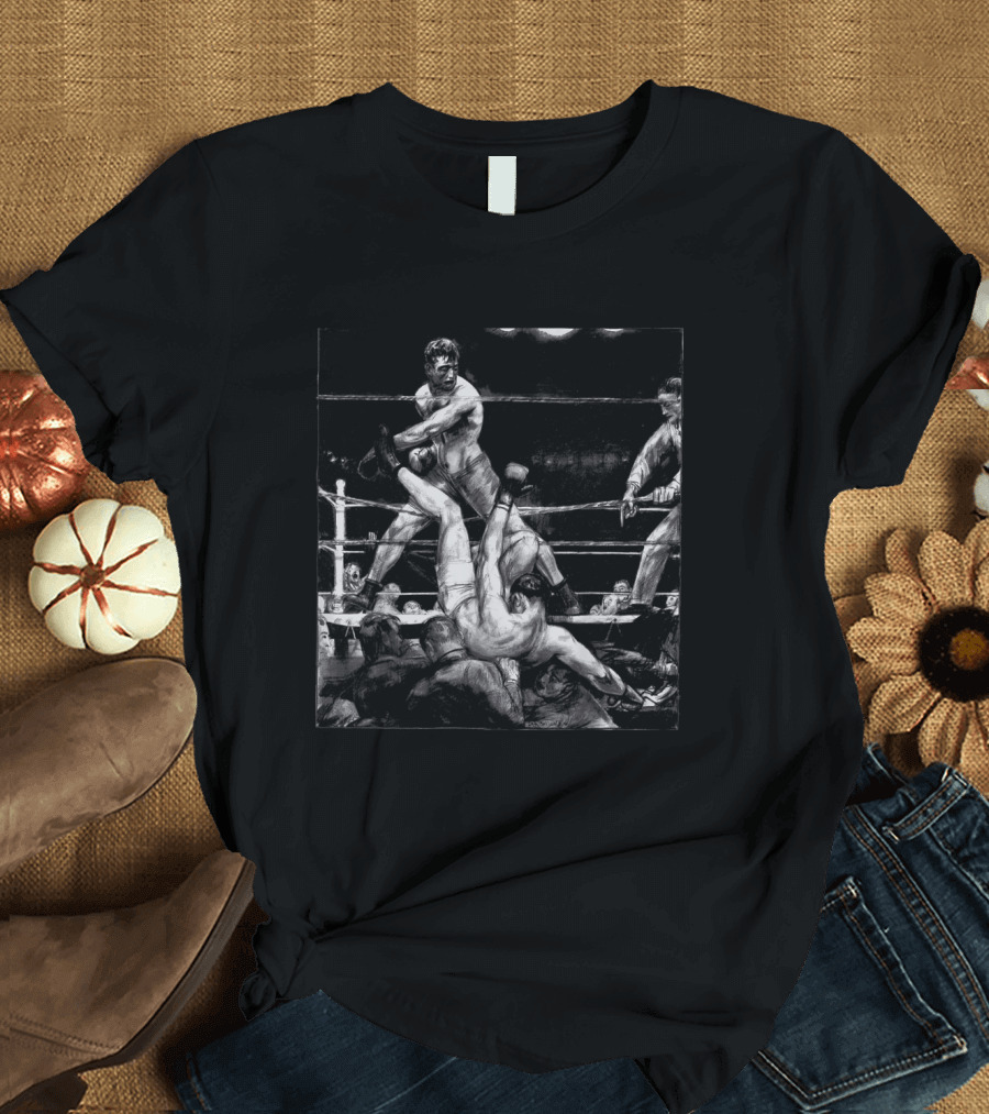 Boxing Training Vintage Funny Boxer Retro Fight Scene T-Shirt