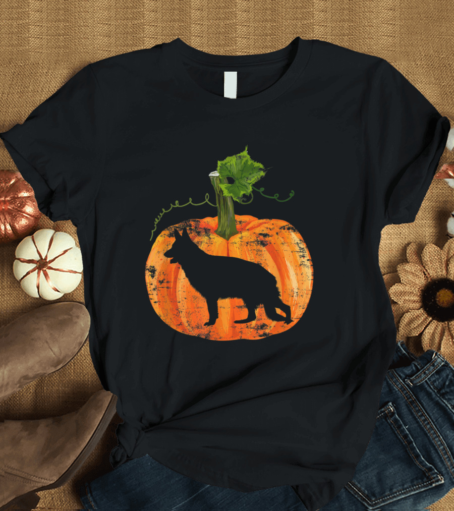 Halloween German Shepherd Pumpkin T-Shirt