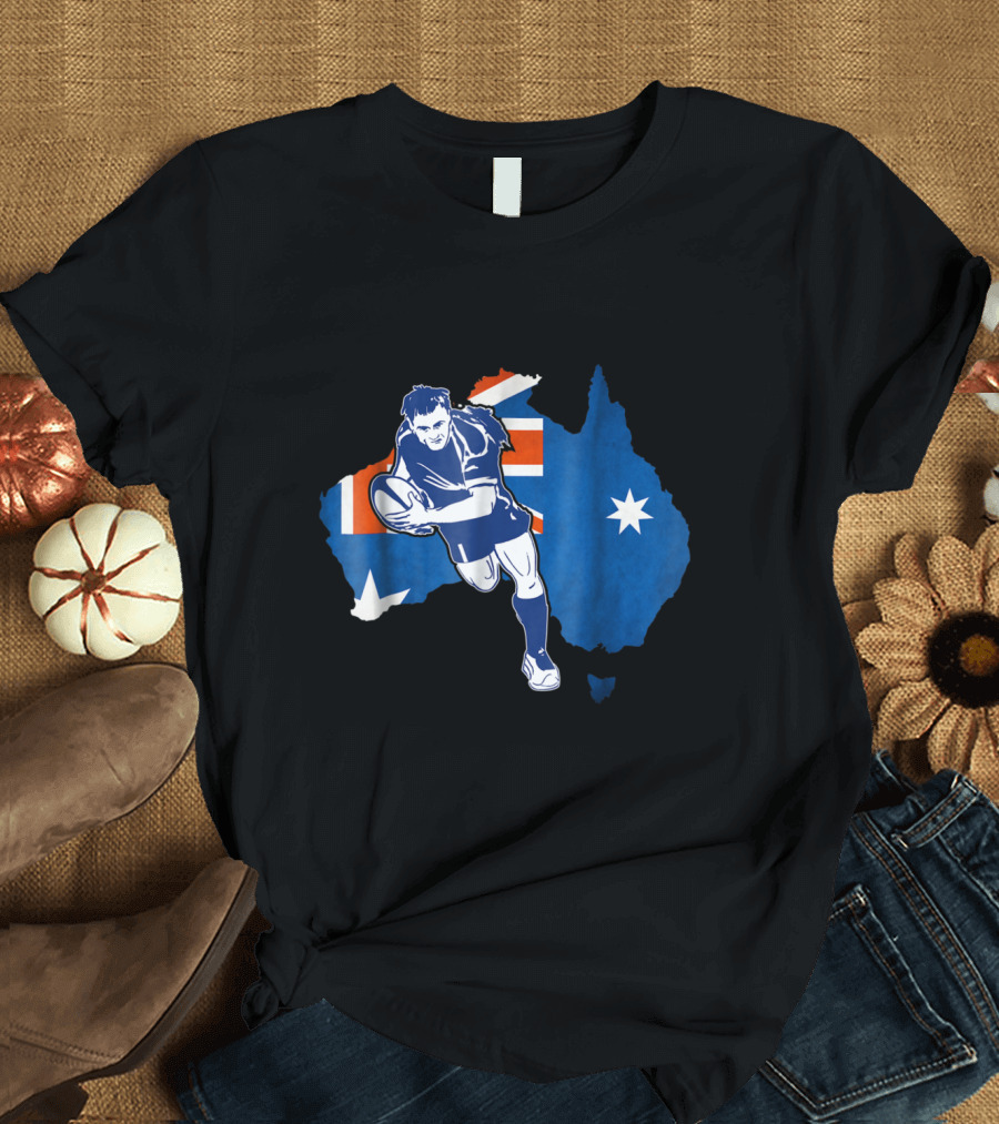 Australia Rugby Jersey National Flag Rugby Player T-Shirt
