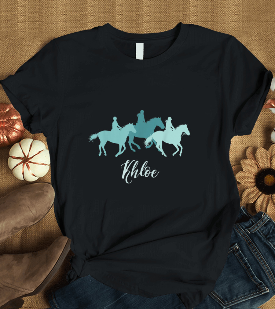 Khloe Horse Girl Personalized Nam Riding T-Shirt