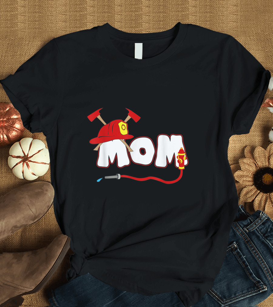 Firefighter Mom Fire Department Mommy T-Shirt
