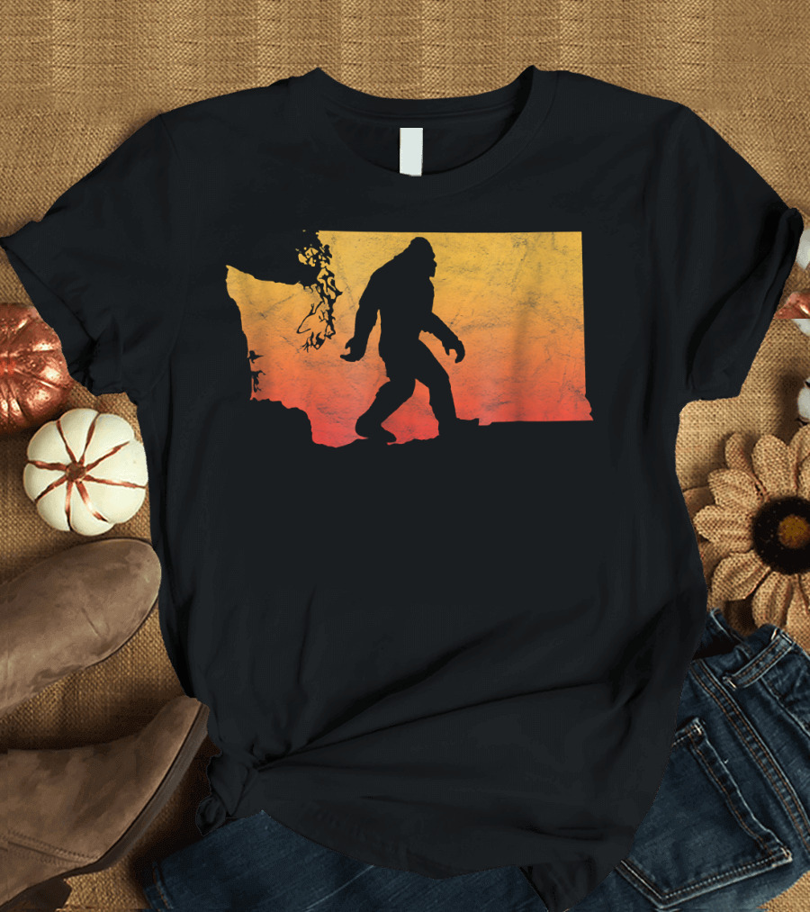 Squatchington Bigfoot State of Washington T-Shirt