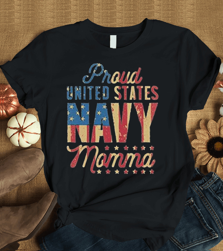 Proud United States Navy Momma T-Shirt