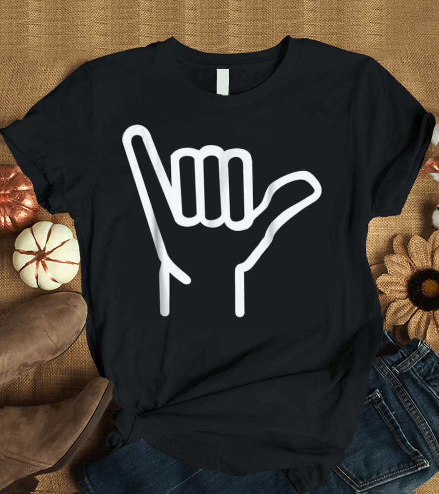 Shaka Sign Surfing Hand Gesture T-Shirt