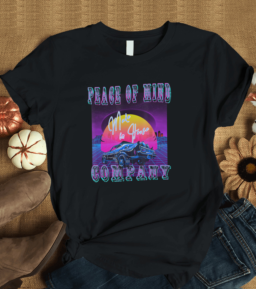 Peace of Mind Company Made in House Synth Wave Rider T-Shirt