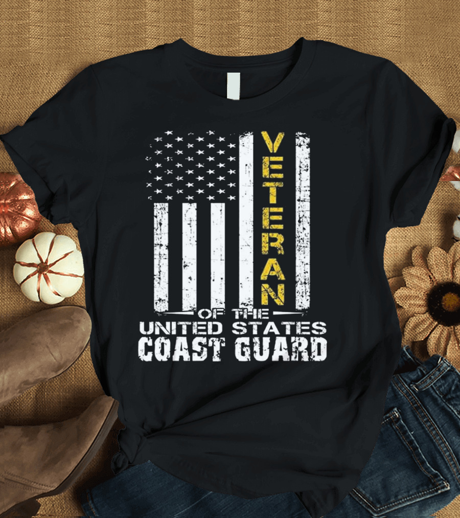 Veteran of the United States Coast Guard Flag T-Shirt