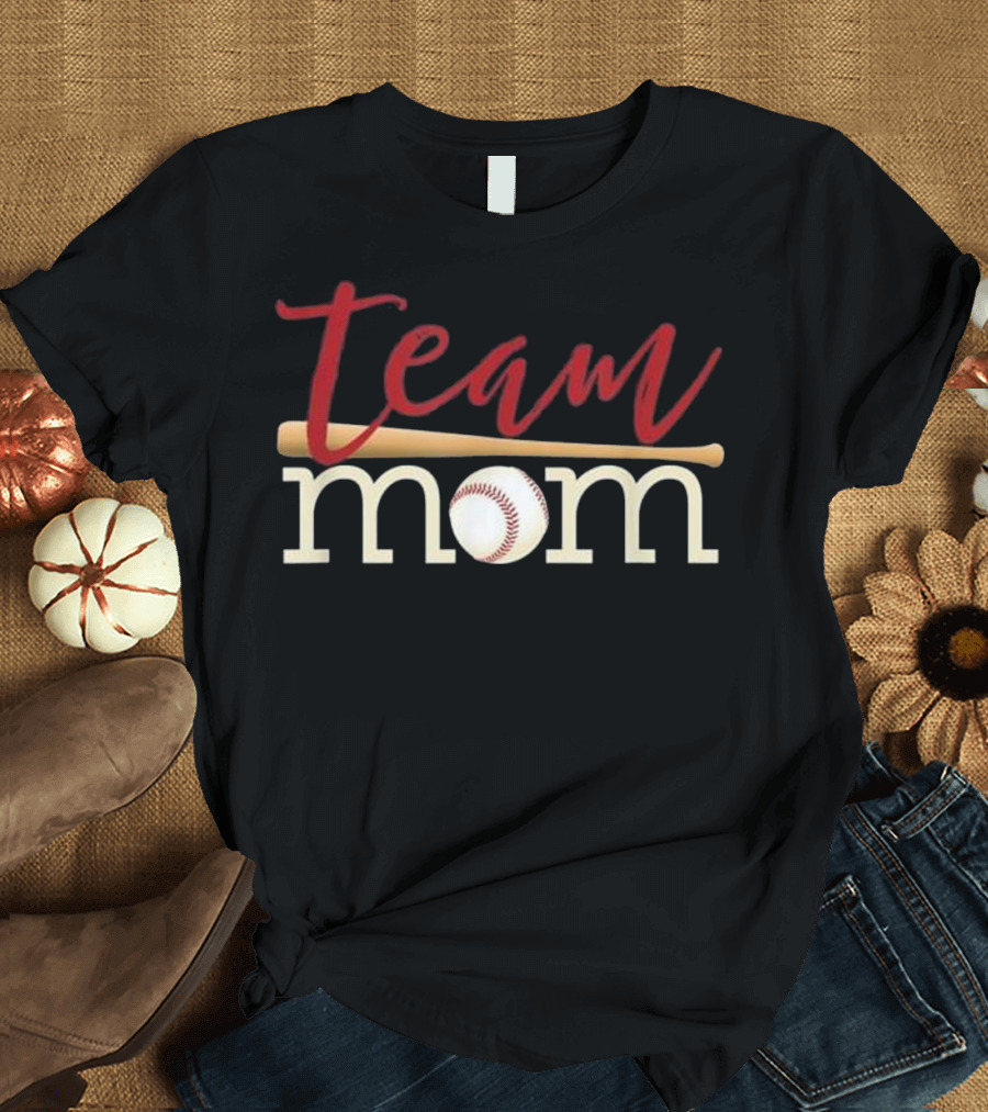 Team Mom Baseball Mother's Day Gift for Bas T-Shirt
