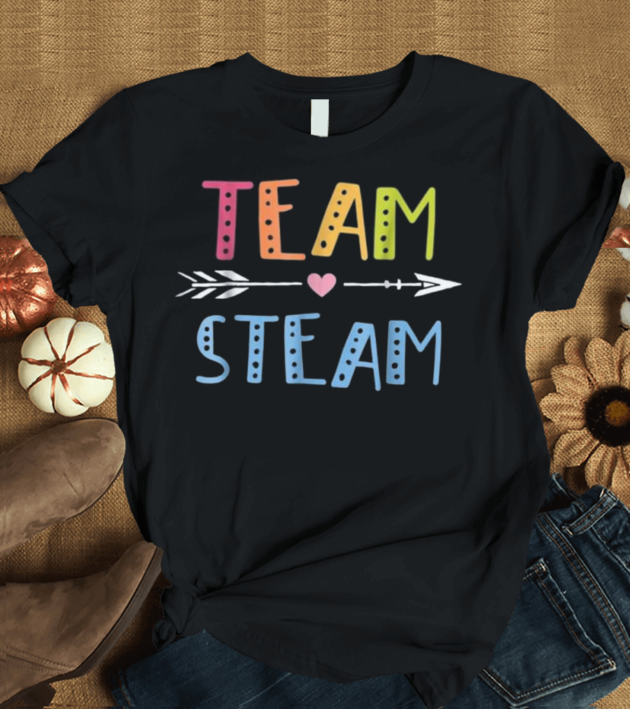 Team Steam Cute Science Engineering Teaching STEM T-Shirt