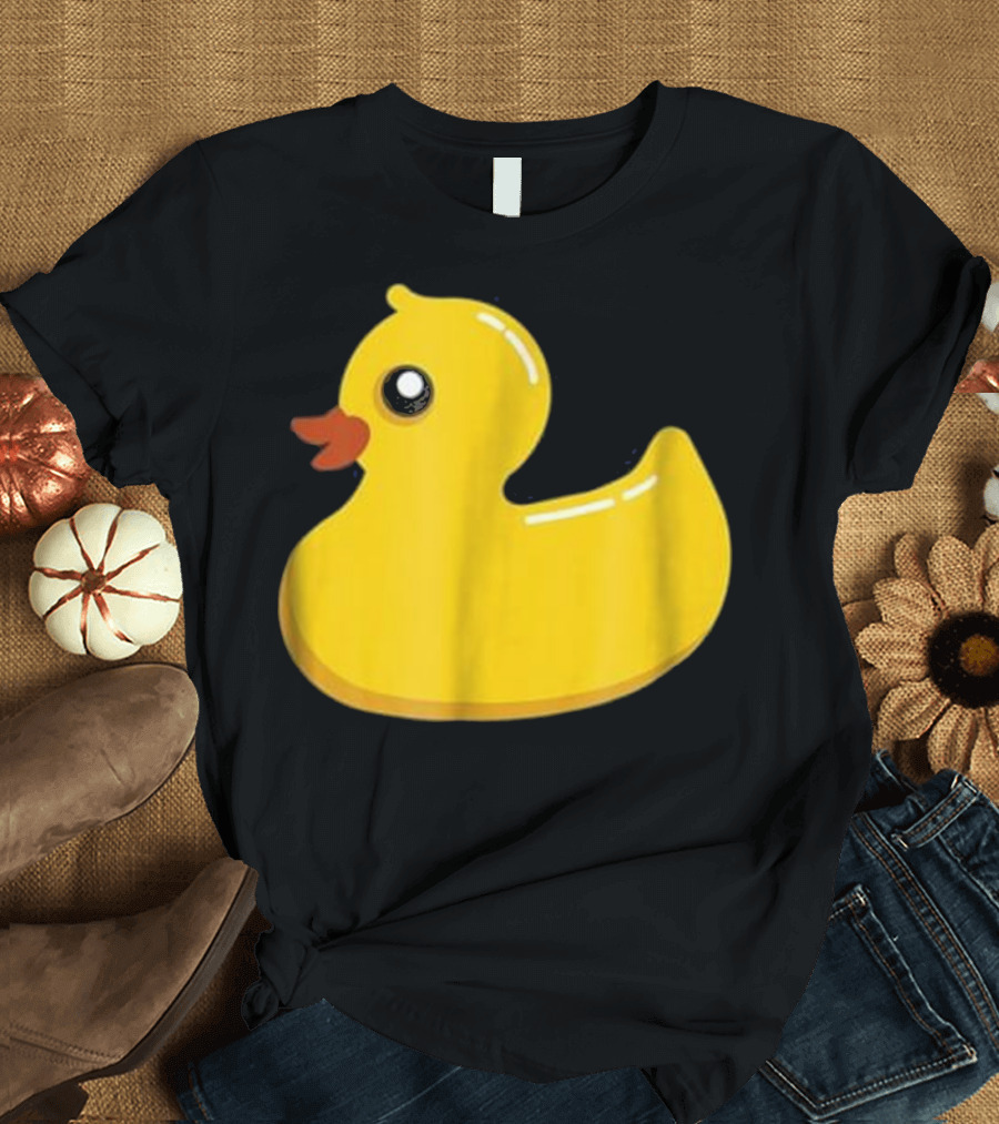 Yellow Rubber Duck Cute Cartoon Style Classic Bath Toy T-Shirt
