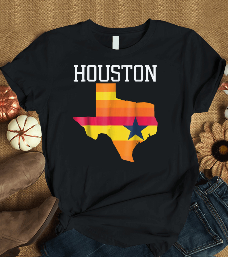 Houston Retro Texas Flag T-Shirt
