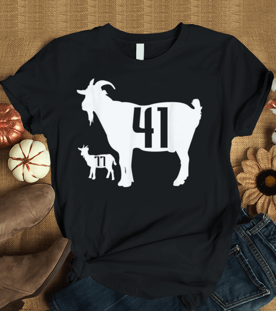 GOAT 41 and 77 Dirk Nowitzki Luka T-Shirt