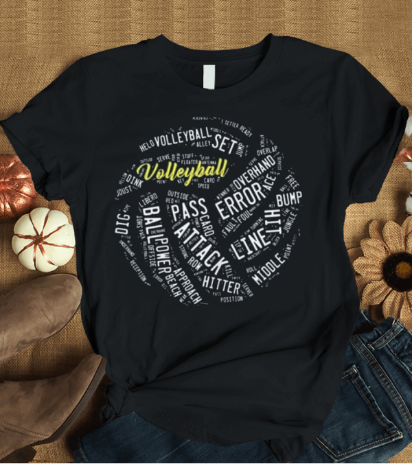 T-Shirt: Volleyball Passion: Love for Attack, Pass, and Set by a Player Daughter Girl T-Shirt Volleyball Passion: Love for Attack, Pass, and Set by a Player Daughter Girl T-Shirt