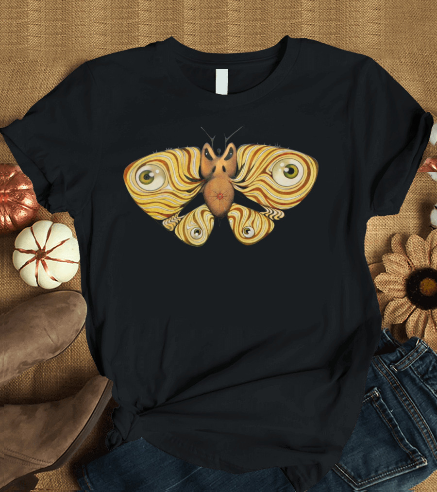 Angry Mother Hypnotic Eye Moth T-Shirt