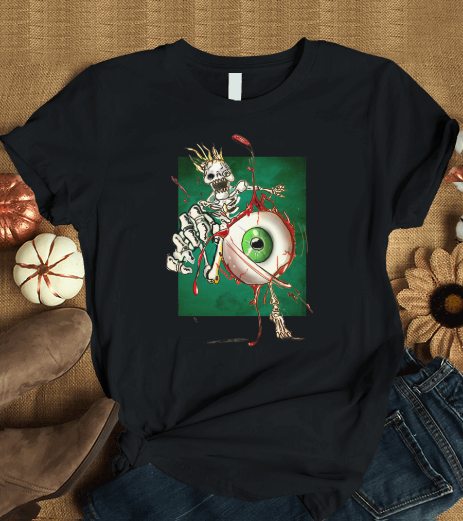 Catch Me If You Can Skeleton and Eyeball Chase T-Shirt