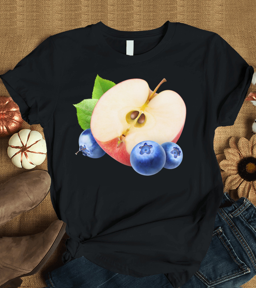 Apple And Blueberries Still Life T-Shirt