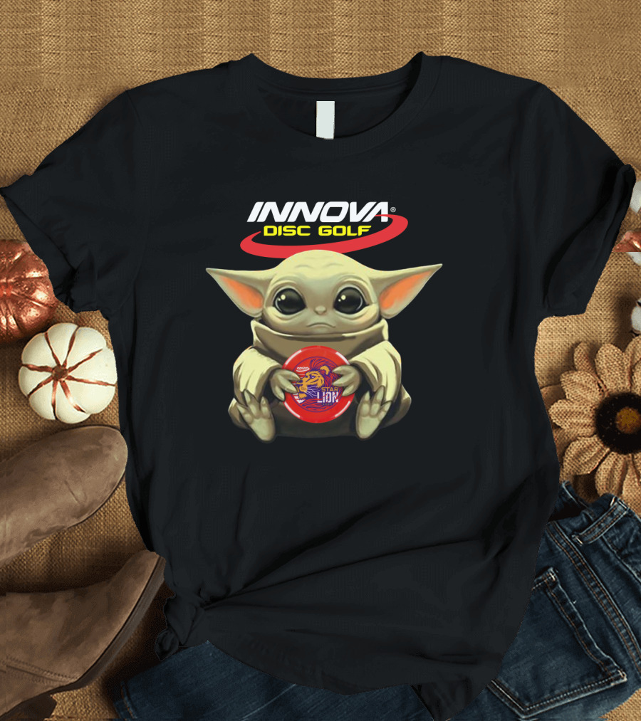 INNOVA Disc Golf Baby Character Holding Star Lion T-Shirt
