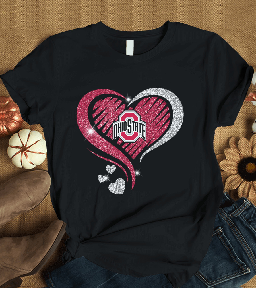 OHIO STATE SPARKLING HEART T-Shirt