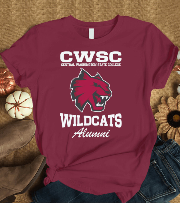 T-Shirt: CWSC Central Washington State College Wildcats Alumni T-Shirt CWSC Central Washington State College Wildcats Alumni T-Shirt