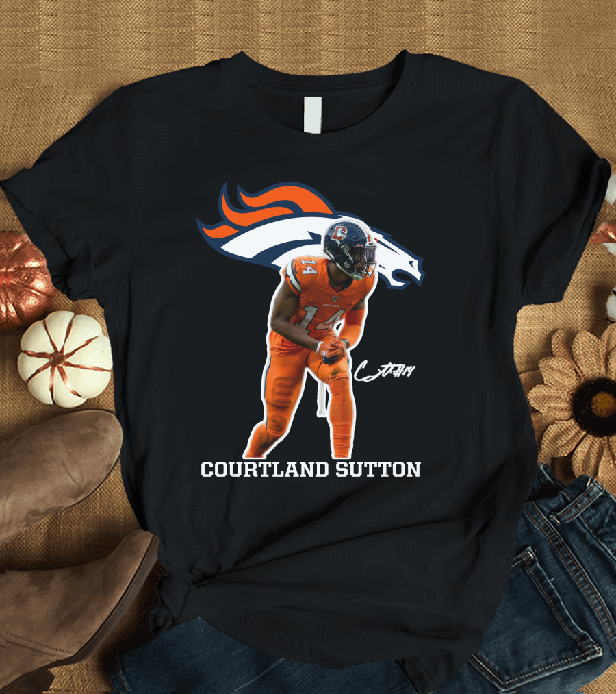 Courtland Sutton Denver Broncos Football Player #14 T-Shirt