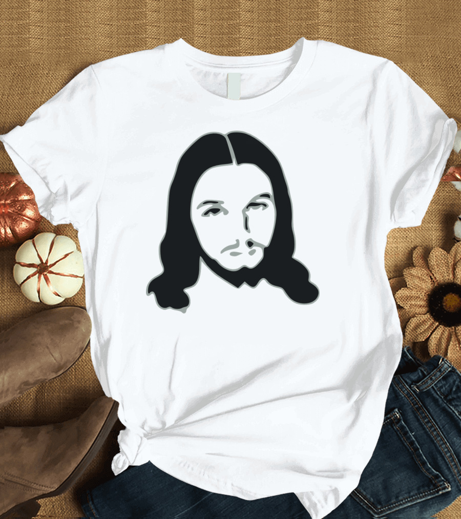 Jesus Minimalist Outline Line T-Shirt